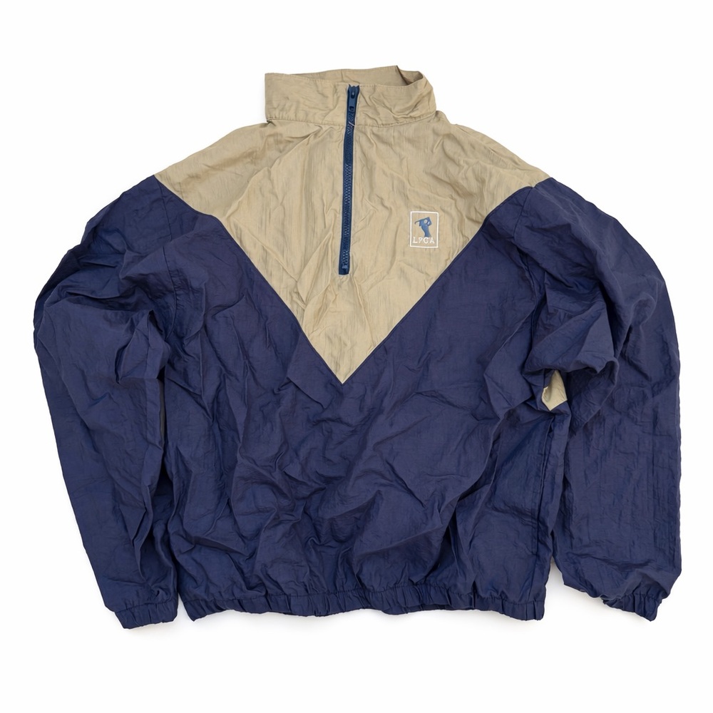 Vintage 90s LPGA Augusta USA Colorblock Windbreaker Pullover Jacket Golf Medium